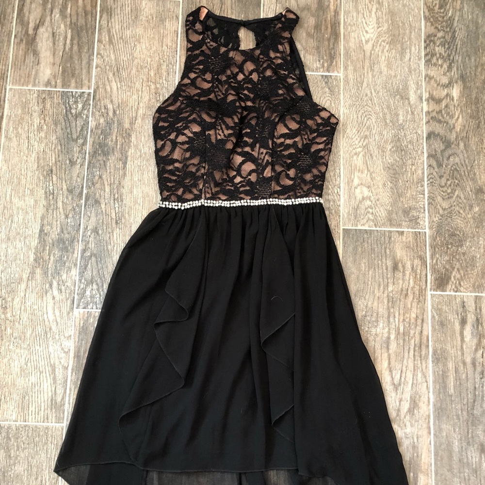 Black Lace Prom Dress